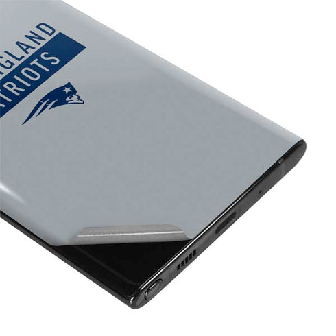 NFL New England Patriots Grey Performance Series Galaxy Note 10 Skin